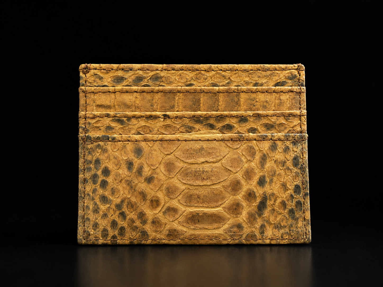 Lojan Python Cardholder Cognac Brown