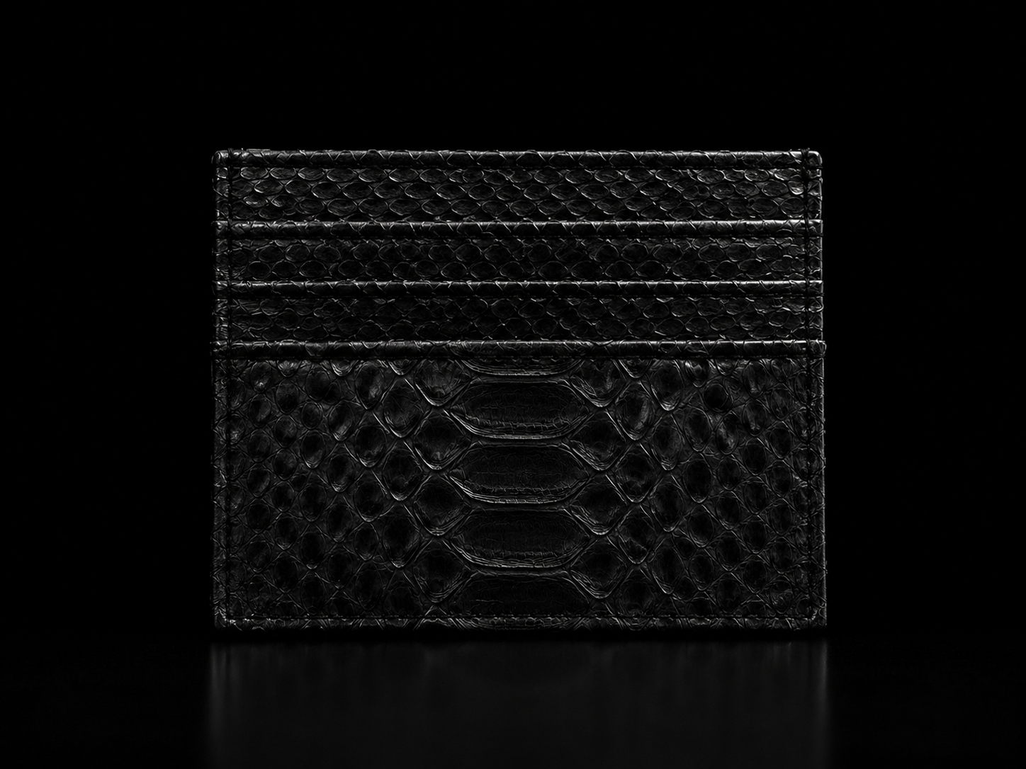 Lojan Python Cardholder  Midnight Black